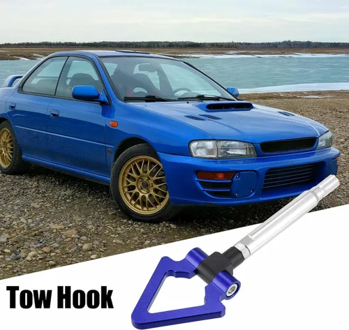 Vista 2 de X AUTOHAUX Anillo de remolque de parachoques delantero para Subaru Impreza WRX BRZ Gancho de remolque de ojo Tornillo Forma Triángulo para Subaru