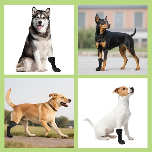 Vista 6 de Snugrance Botas de recuperación para perros, heridas y heridas, protectores de patas para perros, 2 unidades (S) Zapato antideslizante