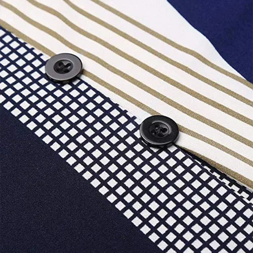 Vista 3 de Blusa con estampado floral para mujer, camiseta de manga corta 34, talla grande, cuello redondo, túnica