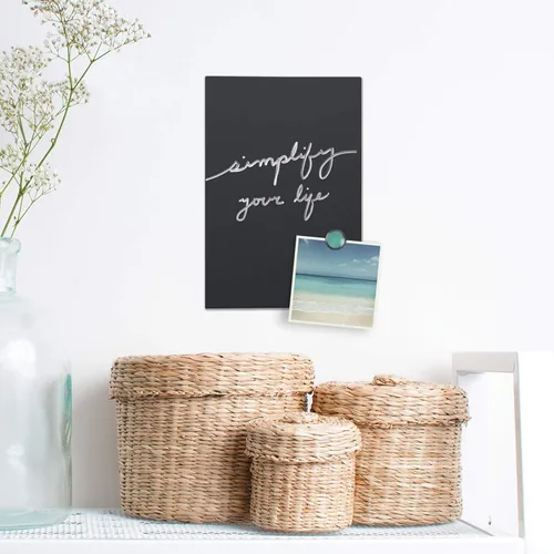 Vista 3 de U Brands Pizarra magnética, 11 x 15.5 pulgadas, sin marco, superficie mate premium, incluye marcador e imán