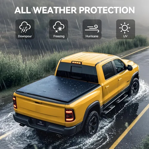 Vista 5 de YITAMOTOR Cubierta suave enrollable para caja de camioneta compatible con Chevy Colorado/GMC Canyon 2015-2022, plataforma Fleetside de 5.2 pies