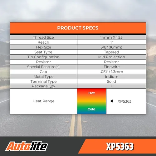 Vista 7 de Autolite Iridium XP - Bujías de repuesto para automóviles, XP5363 (paquete de 4)