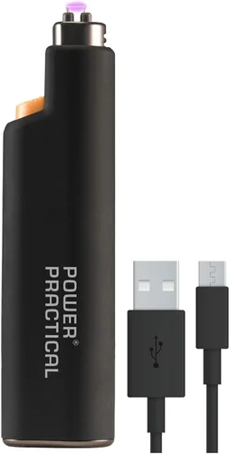Power Practical Encendedor eléctrico recargable con tapa, encendedor de arco de plasma sin llama Sparkr, encendedor portátil a prueba de viento para