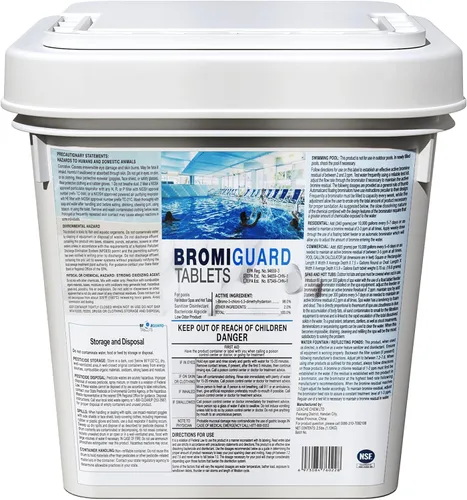 Tabletas de bromo de 1 pulgada y 2.5 libras para spa, jacuzzi, pestañas químicas, tabletas bromantes, spa, bañera de hidromasaje, desinfectante