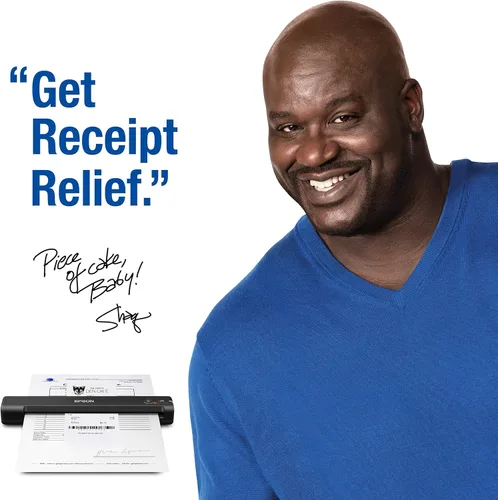 Vista 3 de Epson Workforce ES-55R Escáner móvil de recibos y documentos con software de gestión de recibos para PC y Mac