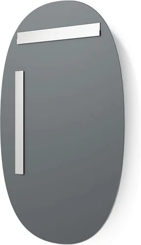 Vista 4 de Better Bevel - Espejo ovalado oblongo, sin marco, de 20 x 30 pulgadas, borde biselado de 1 pulgada, espejo de pared de baño