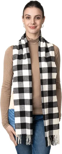 Vista 3 de Bufanda de invierno Achillea suave y cálida, de tartán, a cuadros, de cachemira, unisex