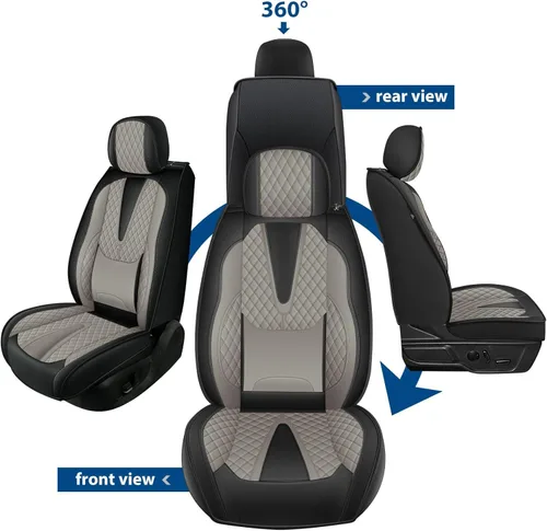 Vista 42 de Fundas de asiento para Toyota 4runner 2003-2025, fundas de asiento de automóvil de cuero impermeables, resistentes a los arañazos, fáciles