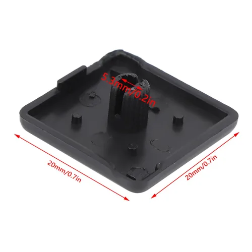 Vista 6 de 50pcs plástico ABS accesorios extremo negro para UE aluminio 2020 3030 4080 nylon Endcap (estándar de la UE 2020), otros accesorios tira de energía