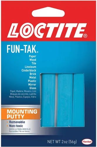 Vista 8 de Loctite Fun-Tak, masilla para montaje, 2 onzas, 1, Billetera (Paquete de 2)