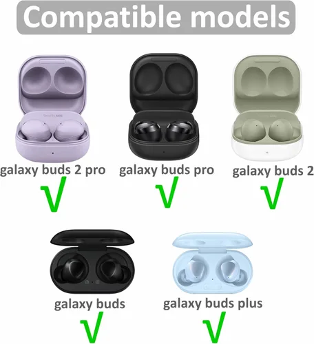 Vista 2 de Samsung Galaxy Buds 2 Pro - Almohadillas para los oídos, espuma viscoelástica, reducción de ruido, auriculares cómodos, color negro