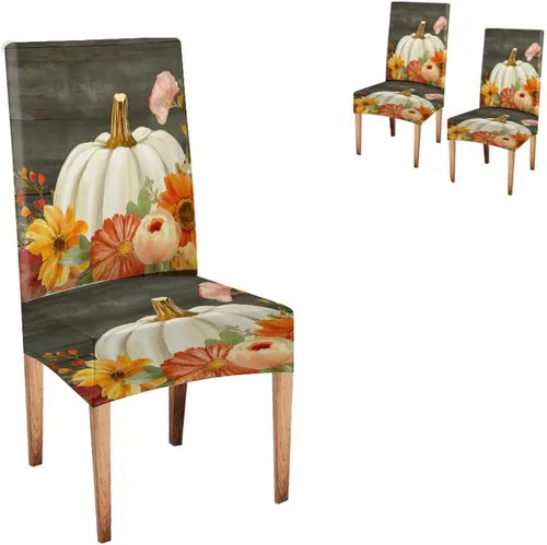 Vista 72 de CAPSCEOLL - Juego de 2 fundas para sillas elásticas, extraíbles y lavables, fundas para sillas Parson para sala de estar, comedor, cocina