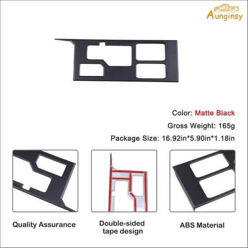 Vista 97 de Aunginsy Marco para panel de cambio de marchas con caja de almacenamiento Compatible con Toyota Tundra/Sequoia 2022-2024 2025 Protector contra