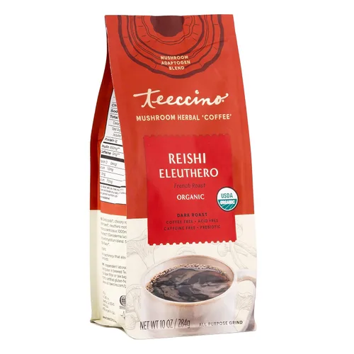 Vista 4 de Miraculous Mushrooms Instant Adapt & Protect - Café de hierbas de Teeccino – 33 porciones – Hierbas Micromolidas más Reishi, Melena de León, Chaga
