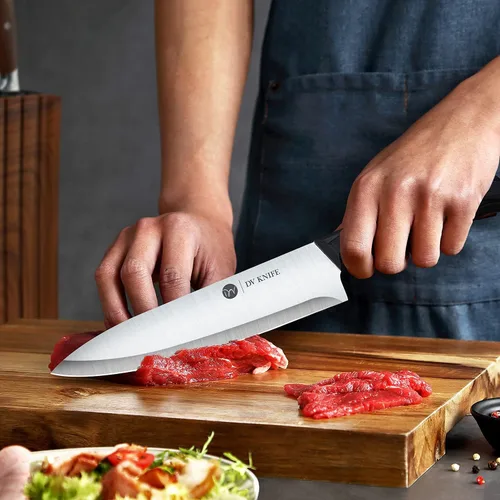 Vista 5 de Chef Knife - Kitchen Knives, 8 inch Chef's Knife, 4 inch Paring Knife, High Carbon Stainless Steel with Ergonomic Handle