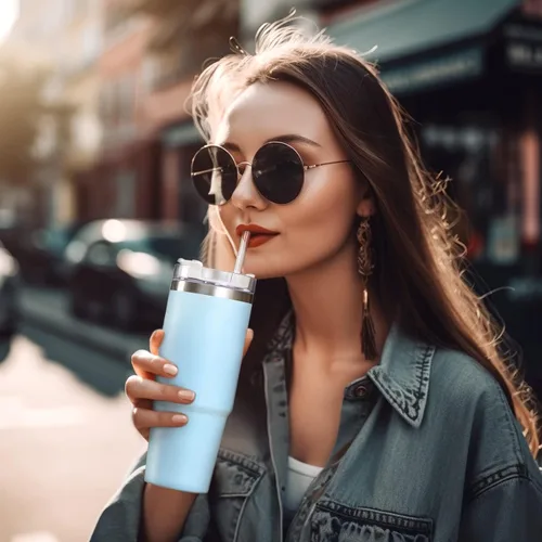 Vista 6 de ALINK Paquete de 10 popotes reutilizables transparentes para jarra Stanley de 20 oz y 14 oz, popotes de plástico duro Tritan para Yeti Rtic de 30