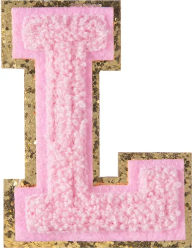 Vista 62 de 4 parches de letras de felpilla negra, parches de letras termo-adhesivas de 2.2", parches de letras de felpilla para ropa (S)