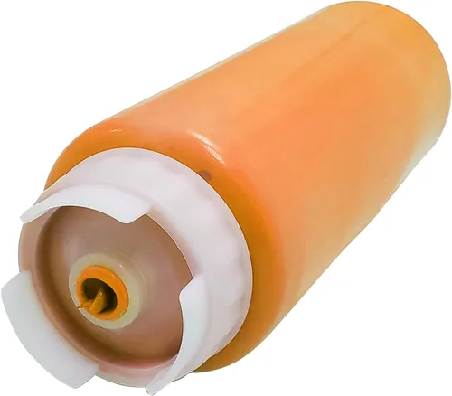 Vista 7 de Creative Mark Cylo FIFO - Botella exprimible vacía – Paquete de 12 – Botella invertida de 32 onzas con válvula de silicona antigoteo hermética