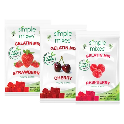 Vista 19 de Simple Mixes Mezcla de gelatina de lima natural, 3.0 onzas (paquete de 6)