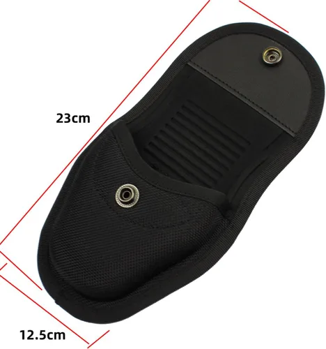 Vista 3 de ROCOTACTICAL Funda de una sola esposa con cierre oculto para cinturón de trabajo, soporte moldeado para esposas