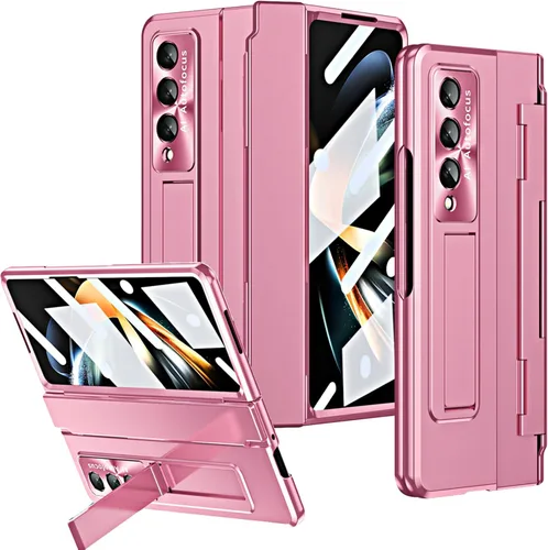 Vista 15 de Funda para Samsung Galaxy Z Fold 5 con protección de bisagra, [protector de pantalla integrado] diseño de una sola pieza, protector de lente