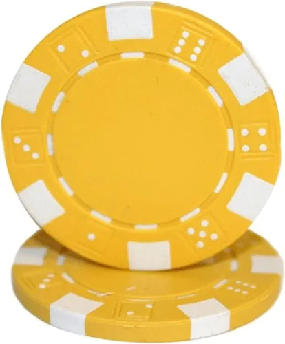 Vista 7 de Brybelly 50 fichas de póquer de cerámica compuesta, rayas, 2.5 onzas
