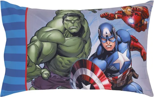 Vista 3 de Marvel Avengers - Juego de sábanas de 2 piezas para niños pequeños