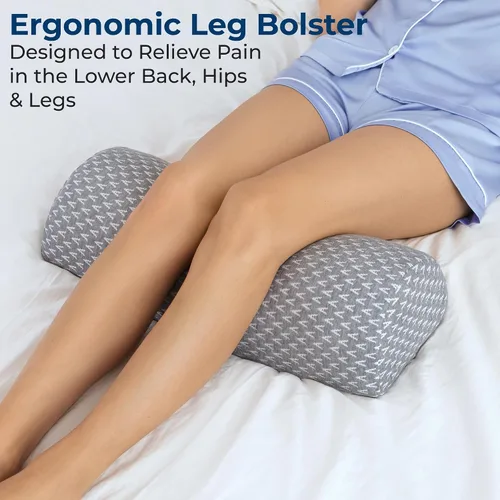 Vista 3 de 5 STARS UNITED Almohada de rodilla para dormir de espalda – Funda refrescante – Cojín de espuma viscoelástica para aliviar el dolor de ciática