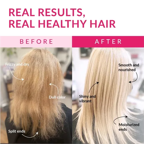 Vista 6 de kashmir Keratin La mascarilla de cerámica para el cabello acondiciona profundamente el cabello seco y dañado, repara con queratina, por lo que es