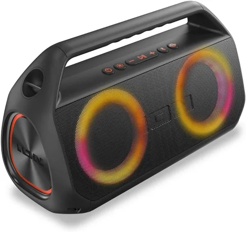 Vista 3 de ION Audio Uber Boom Ultra - Boombox estéreo Bluetooth resistente al agua con luces (renovado)