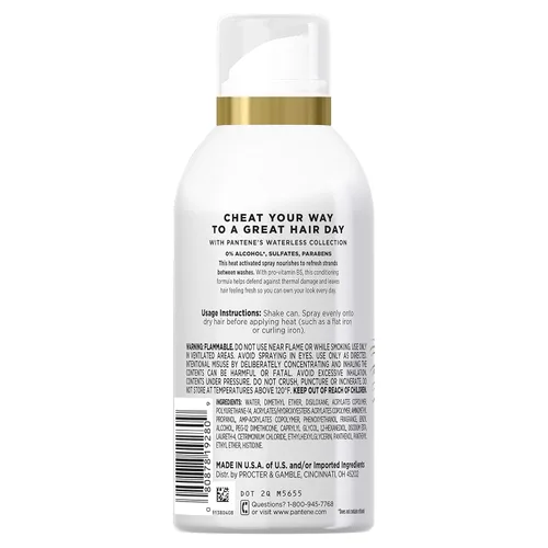 Vista 2 de Pantene Pro-V Hot Mama - Spray refrescante para el cabello activado por calor, 5 onzas, 3.935 onzas líquidas