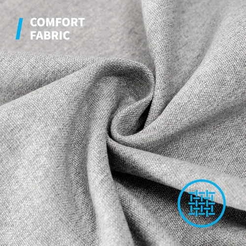 Vista 4 de Mjkone Juego de 3 sofás para sala de estar, sofá seccional moderno y juego de sofá y sillón, forma de calabaza con patas de madera y tela de lino