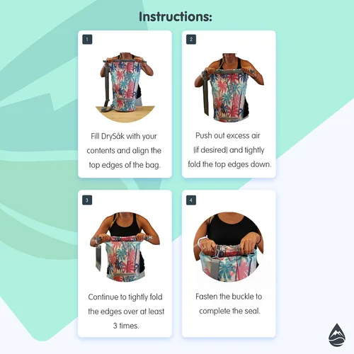 Vista 128 de Skog Å Kust DrySak - Bolsa impermeable con tapa enrollable para viajes y al aire libre - tamaños de 5, 10 y 20 litros