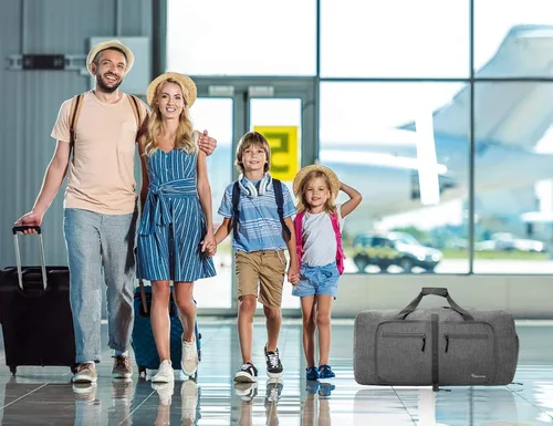 Vista 7 de Bolsa de viaje con compartimento para zapatos unisex resistente al agua