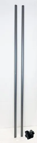 Vista 2 de Kit de reparación de dosel 2 barras de armadura de 47 pulgadas con conector cruzado para Quest Coleman Quik Shade Ozark Trail piezas de repuesto