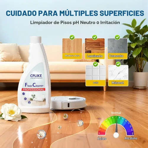 Vista 6 de CPLIKE Solución de limpieza de suelos para Roborock Qrevo S Pro, QV 35A, Qrevo S5V