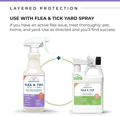 Vista 6 de Wondercide - Spray para pulgas, garrapatas y mosquitos para perros, gatos y el hogar - Asesino, control, prevención, tratamiento - con aceites