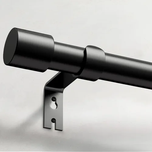 Vista 14 de IFELS - Cortineros de alta resistencia, para exterior, ventana, casa de campo, dormitorio, ajustables, fácil instalación, 1 pulgada, 28 a 48