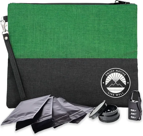 Vista 16 de Bolsa pequeña a prueba de olores de 6" x 4", contenedor a prueba de olores, bolsa resistente a olores probada con perros, mejor bolsa selladora