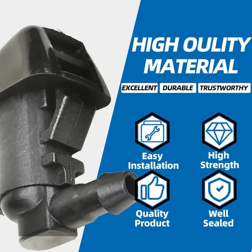 Vista 5 de MITZONE Kit de boquillas para limpiaparabrisas Compatible con 2004-2017 Dodge Ram 1500 2500 3500 Durango Charger Journey Grand Caravan Avenger Jeep