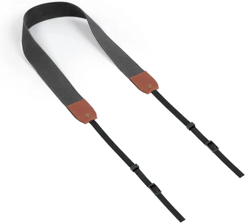 Vista 9 de MegaGear Genuine Leather Camera Strap - Adjustable Shoulder Neck Strap for DSLR SLR Cameras - Durable, Secure, Universal - Beige