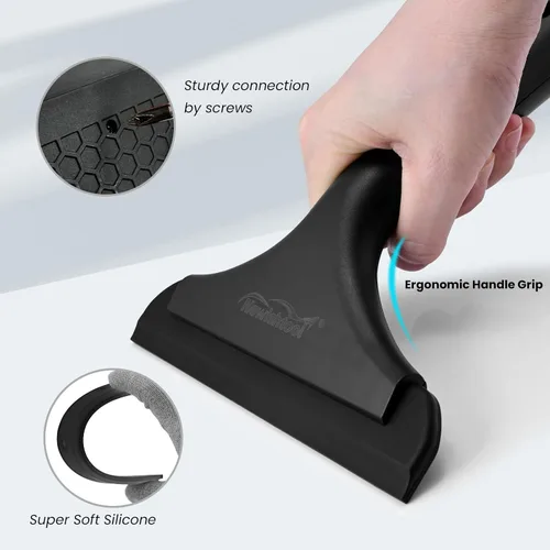 Vista 7 de NEWISHTOOL Herramienta de toalla de protección de salpicadero de tintado de ventana y escobilla de silicona suave para eliminación de agua