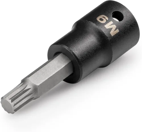 Vista 7 de TEKTON 1/2 pulgada Drive x M6 Triple Square Impact Bit Socket SIB28206