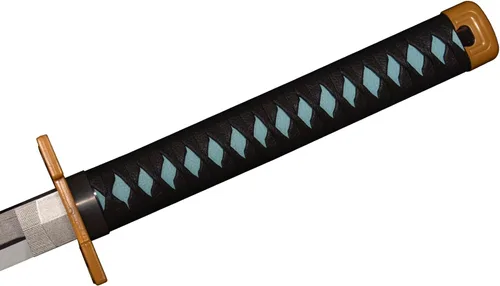 Vista 5 de SV - Espada samurái de anime hecha a mano, espada Demon Slayer de 41 pulgadas, espada decorativa coleccionable, varios estilos disponibles