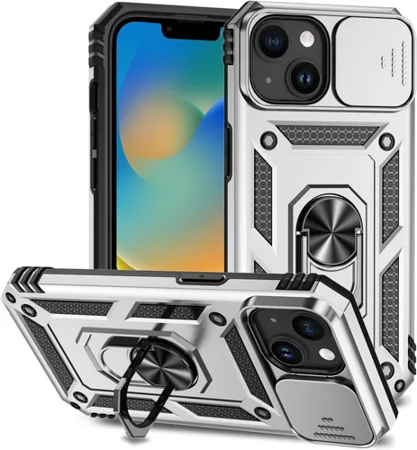 Vista 36 de Hitaoyou Funda para iPhone 14 Pro con funda para cámara y soporte, grado militar, a prueba de golpes, resistente funda protectora para iPhone 14 Pro
