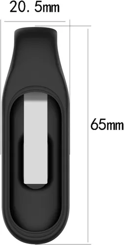 Vista 2 de Xiaomi MI Band 7/7 NFC/6/6 NFC/5/5 NFC Clip Holder Case Reemplazo de correa de silicona suave Accesorios para Amazfit Band 5 Clip Case Accesorio