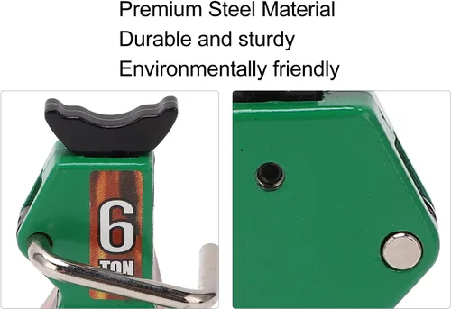 Vista 4 de Naroote Gato de elevación de vehículo RC, accesorio decorativo, material de acero universal, altura ajustable, mini soporte para RC Crawler 1/10