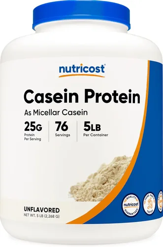 Vista 9 de Nutricost Proteína en Polvo de Caseína 2lb Chocolate - Caseína Micelar, Sin Gluten, Sin OMG