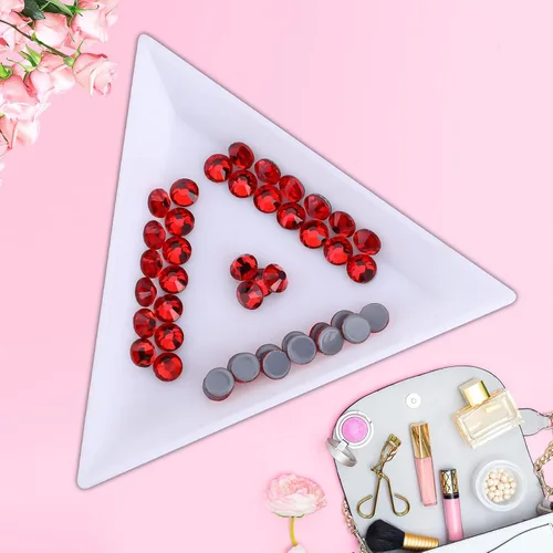 Vista 73 de Hot Fix - Diamantes de imitación de cristal con parte trasera plana, gemas de diamantes de 0.089 pulgadas (6ss 2880 piezas, Jet AB)