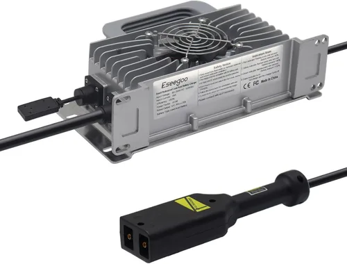 Reemplazo del cargador de batería de 20 amperios para carrito de golf EZGO EZ-GO TXT, impermeable IP68 con enchufe D/enchufe estilo Powerwise